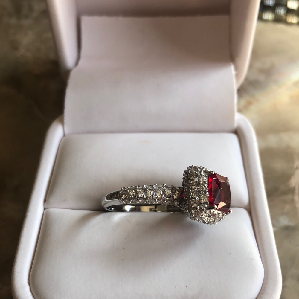 Ruby Cz Ring - image 4